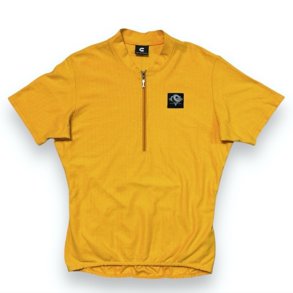 CANNONDALE Yellow Half-Zip Cycling Jersey VINTAGE - Picture 5 of 5